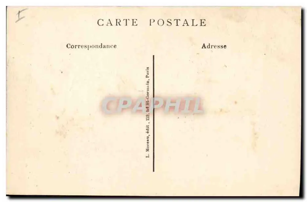 PARIS - Jardin des Plantes - Schwäne — L. Moreau, edit. 159, bd St-Germain, Paris - Rückseite