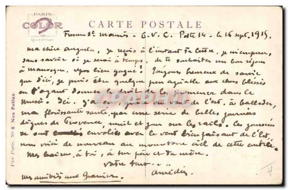 Ritratto di un soldato — Hartman/Kopfweiler — Em-Dupuis, 1911 - Verso