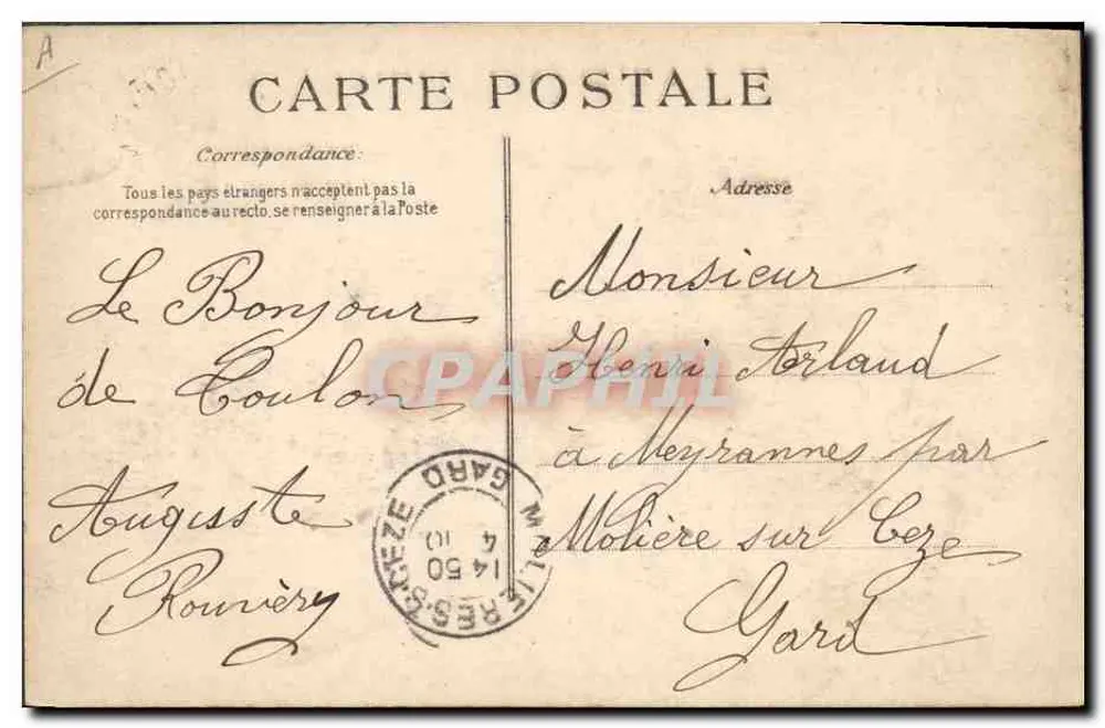 Katastrophe des "Liberté" — Das Aufschwemmen — Am 25. September 1911 um 5:55 Uhr morgens explodierte das 14.868-Tonnen-Schiff "Liberté" in der Bucht von Toulon, wodurch etwa 400 Opfer verzeichnet wurden — Verlag E.P.D. - Rückseite