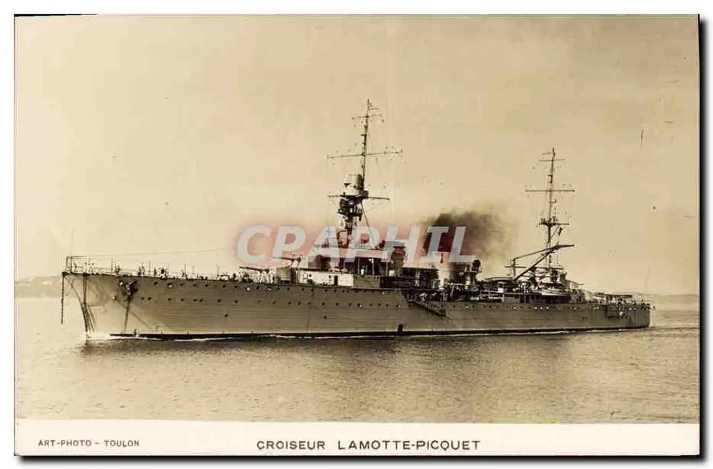 Cruzador Lamotte-Picquet — Toulon — Art-Photo Toulon - Frente