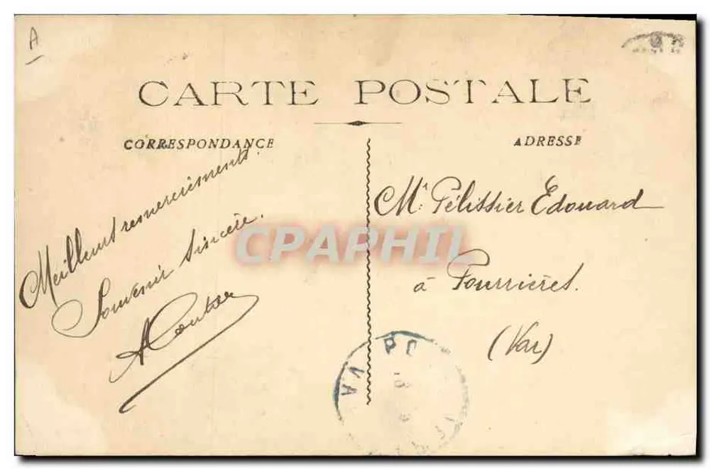Kreuzer 'Léon-Gambetta' — Französische Marine — Verleger: R.P. Toulon, Nr. 218 - Rückseite