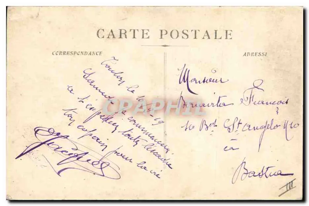 Catástrofe da LIBERTY em Toulon — 25 de setembro de 1911 — H. Grimaud & Cie, 34 Rue Mazanosi, Marselha - Verso