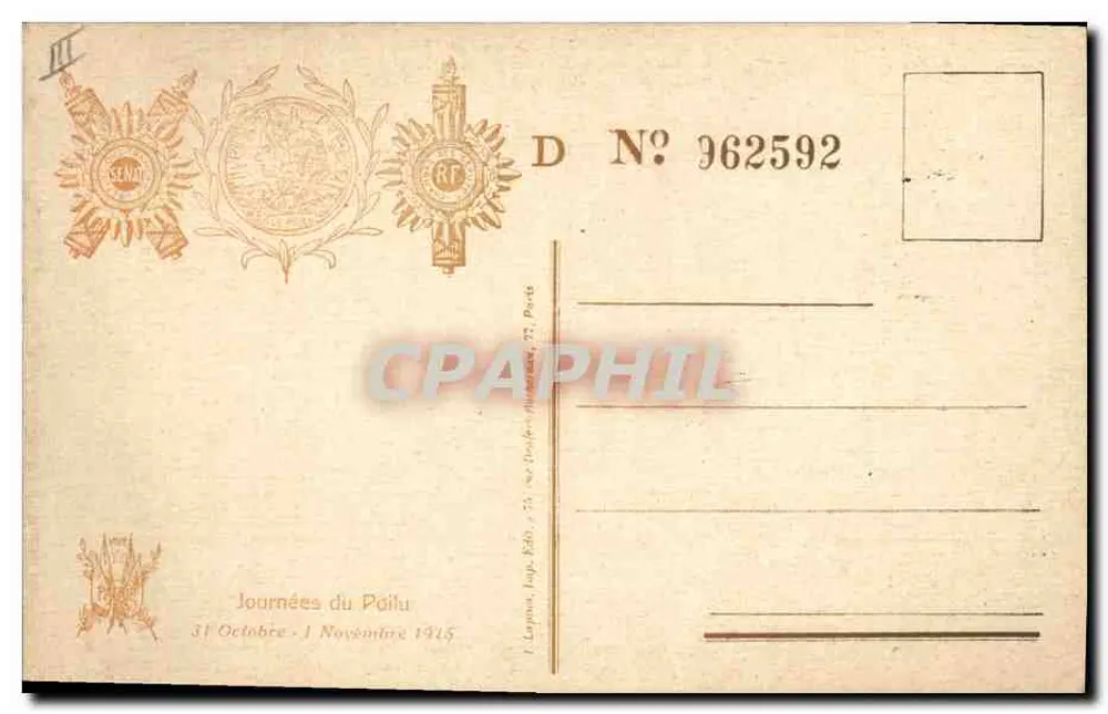 Die Schwarzen Adler! — Marschlied — Journées du Pailu 1915 - Rückseite