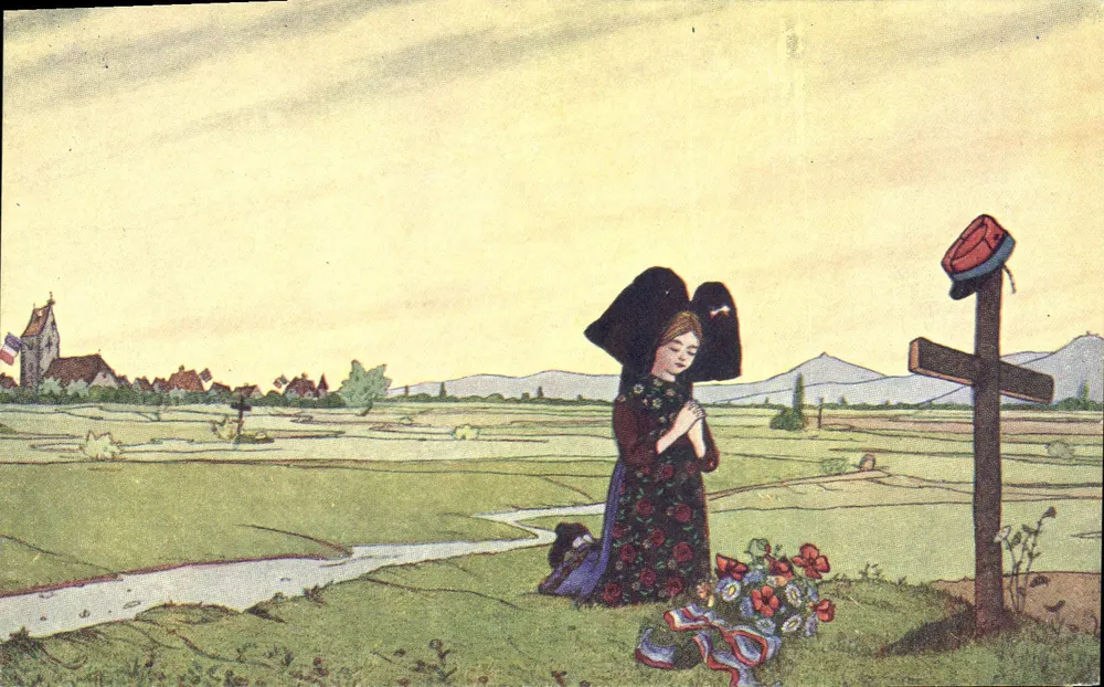 Gebet der Elsass — Prière de l’Alsace — Verleger P.J. Gallais & Cie, Paris, Nr. 1 - Vorderseite