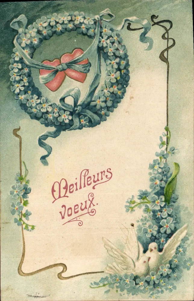Carta postal de boas-vindas — Melhores Boas-Vindas — editor N. C. (N° 544) - Frente