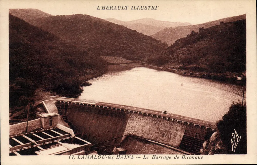 Lamalou-les-Bains — Der Biconque-Staudamm — L'Herault Illustré - Vorderseite