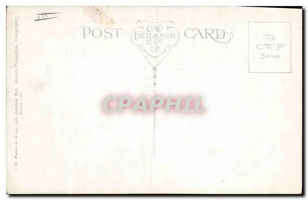 Zwei Hunde in Uniform — 'Joined Up' — C.W. Faulkner & Co. Ltd, Serie CWF - Rückseite