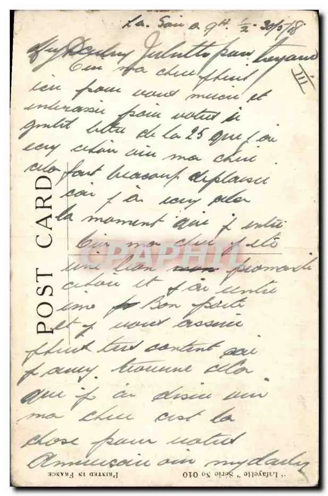 Kind im Uniform — eine Maus in einem Kessel kochen — Verlag 'L'atayelle', Serie Nr. 10 - Rückseite