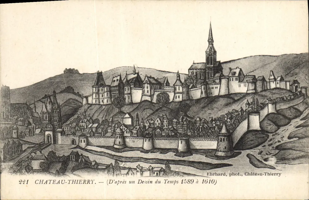 Château-Thierry — Vista histórica — Ehrhard, fot., Château-Thierry, n°221 - Frente