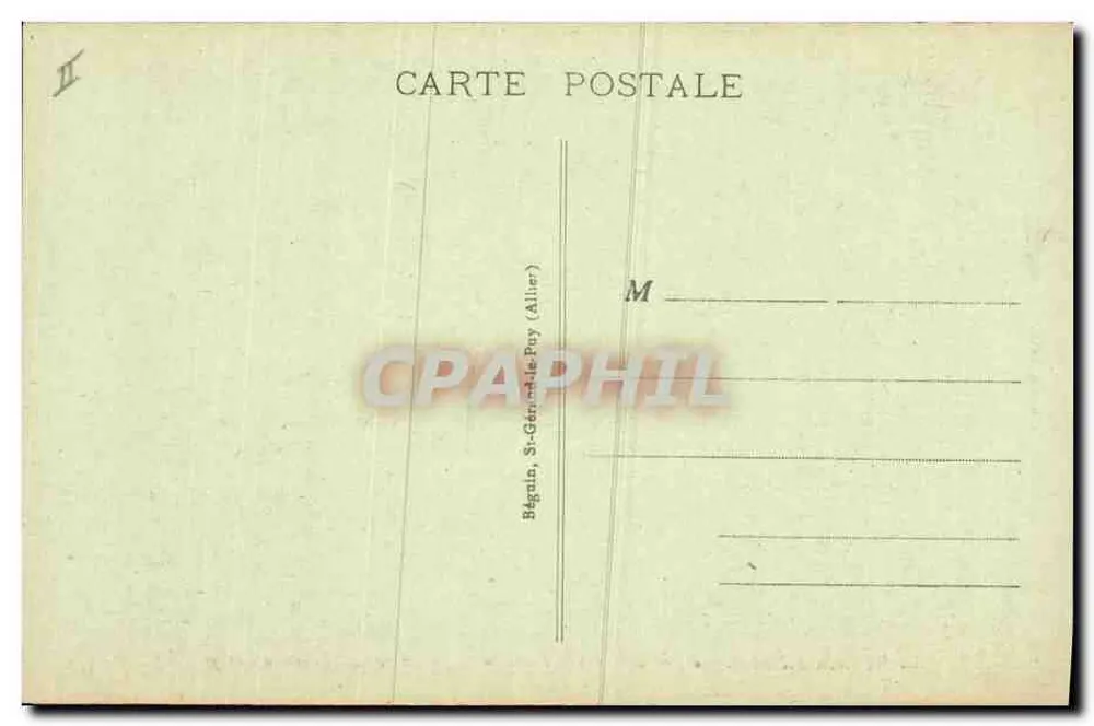 Saint-Nectaire — Ruinen des feudalen Schlosses — Cliché G. Canny, Zeichnung von Isabey - Rückseite