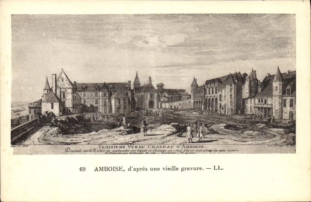 Amboise — Tercera vista del castillo de Amboise — LL. — n° 69 - Anverso
