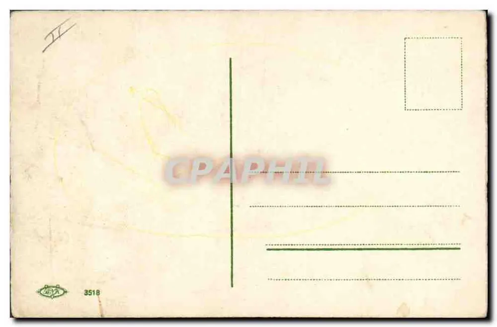 Dois pássaros em uma ramo florido — editor CPAPHIL 3518 - Verso