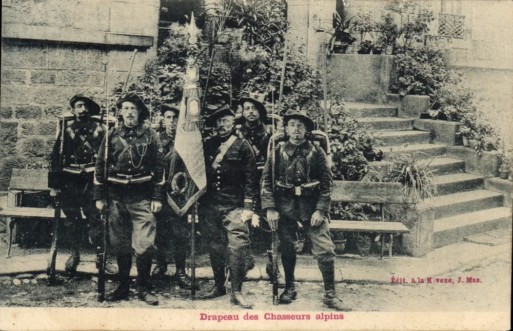 Bandeira dos Alpinos — Edição à la Hivane, J. Mas. - Frente