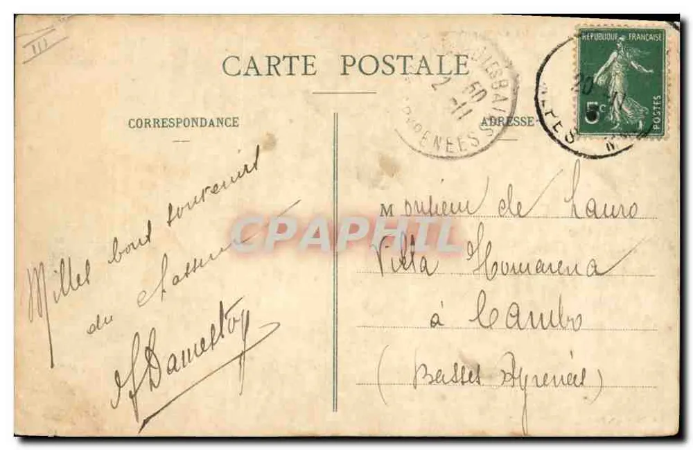 Chasseurs Alpins — Pause auf einem Gletscher — A. Sauvaigo, Nice, n° 106 - Rückseite