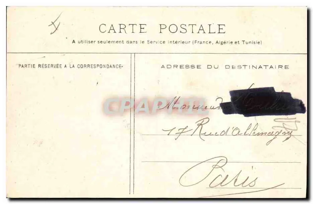 Reconnaissance des Gletschers von Rateau — J. C. Édit, Lyon - Rückseite