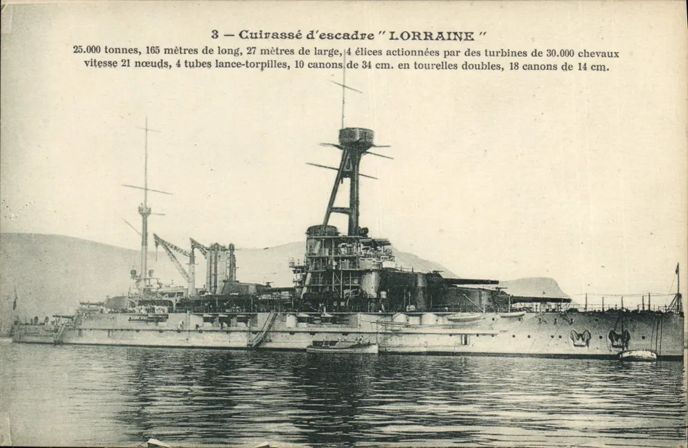 Cruzador de escada "LORRAINE" — 3 — Editor Jean-Jaurès, Toulon - Frente