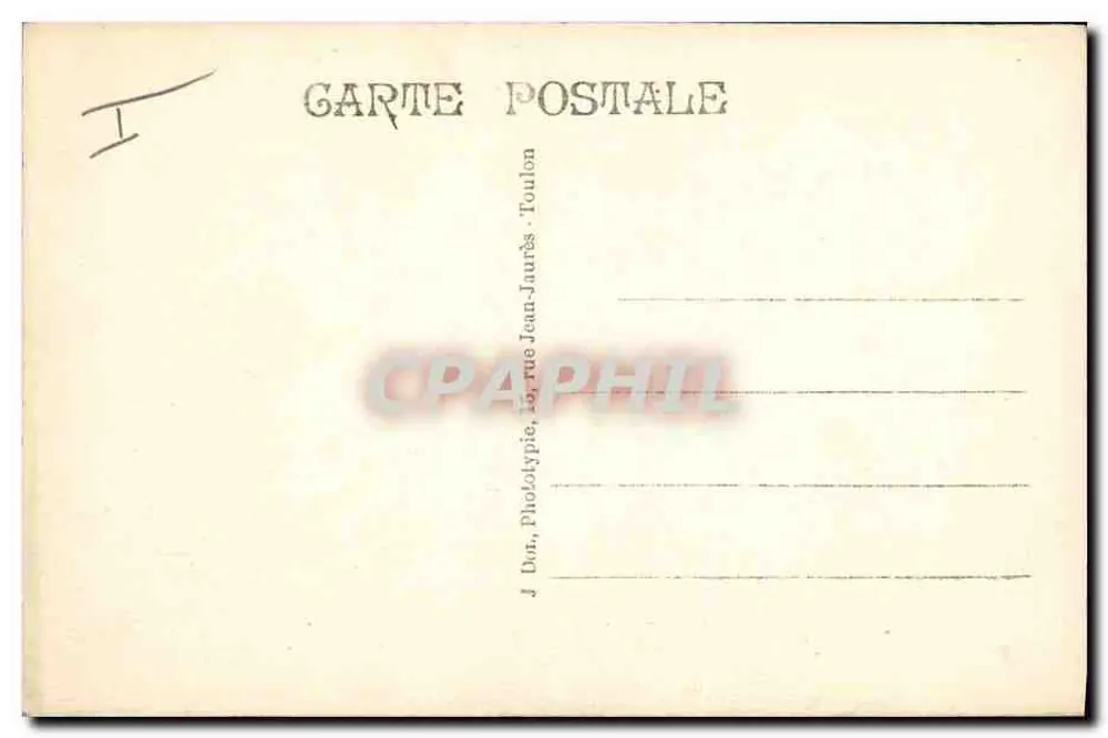 Cruzador de escada "LORRAINE" — 3 — Editor Jean-Jaurès, Toulon - Verso
