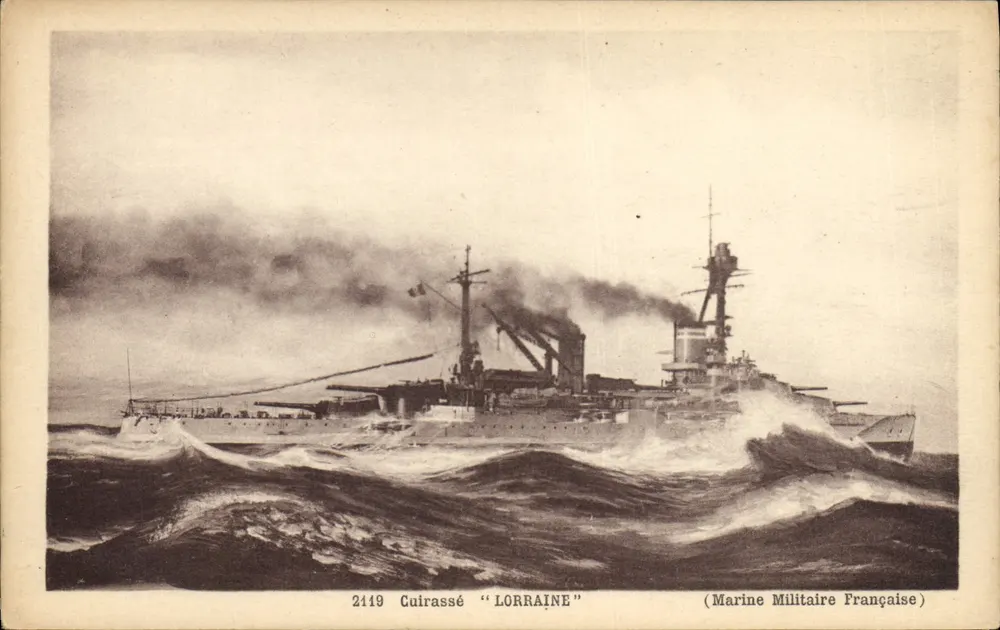 Cruzeiro "LORRAINE" — Marinha Militar Francesa — série 2419 - Frente