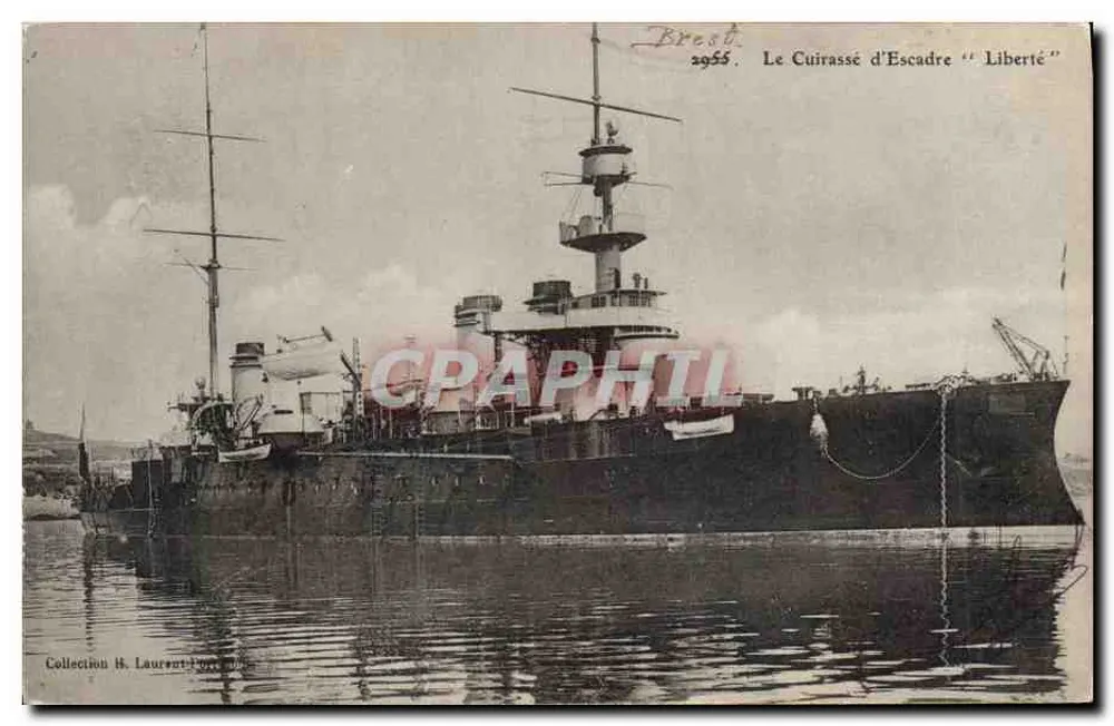 El Destructor "Liberté" — Brest — Colección H. Laurent - Anverso