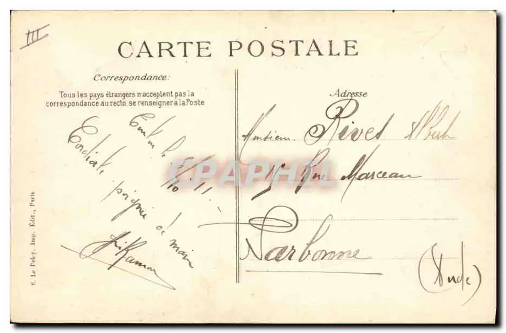 Catástrofe do "Liberté" — Os destroços — Editor E.P.D. n° 33 - Verso