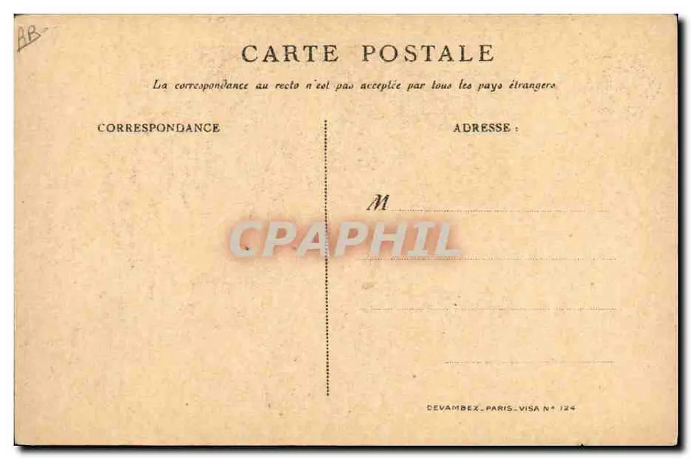França — caricatura política — A. Willet, Devambex, N° 124 - Verso