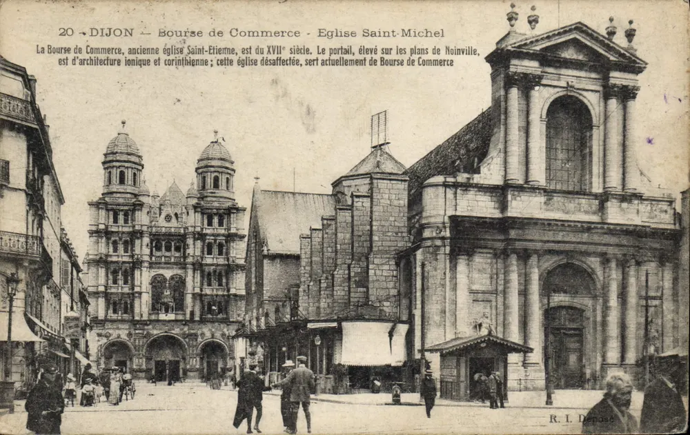 Dijon — Handelsbeurs - Kerk van Sint-Michaël — R. I. Denoas - Voorkant