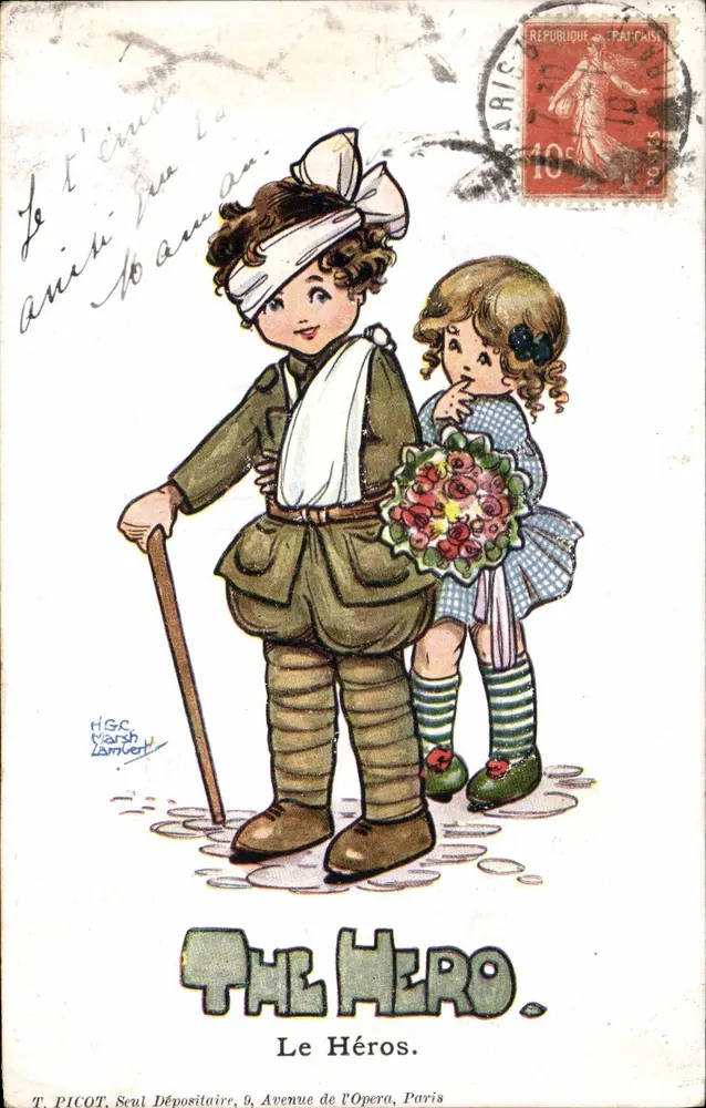 Der Held — H.G.C. Marsh Lambert — T. PICOT, Verkäufer, 9 Avenue de l'Opéra, Paris - Vorderseite