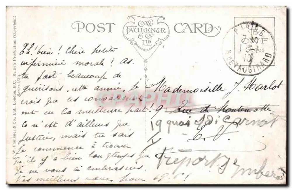 Der Held — H.G.C. Marsh Lambert — T. PICOT, Verkäufer, 9 Avenue de l'Opéra, Paris - Rückseite