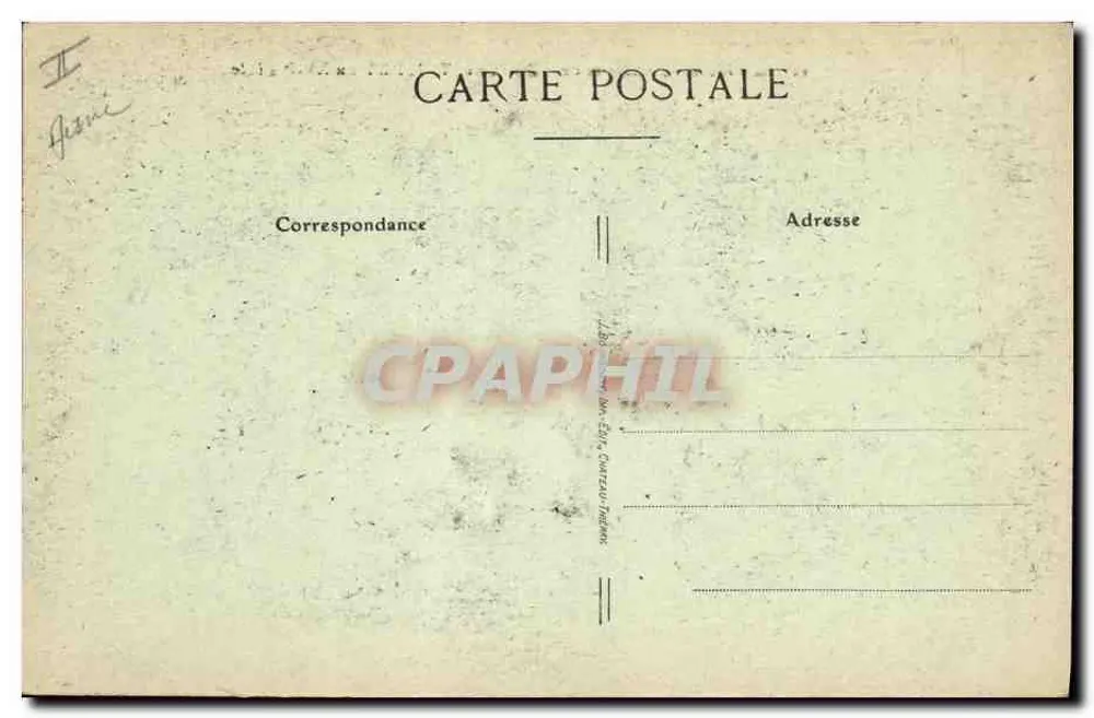Die Stadt und das Schloss CHATEAU-THIERRY im 17. Jahrhundert — Von C. Chaillillon — n°12 - Rückseite