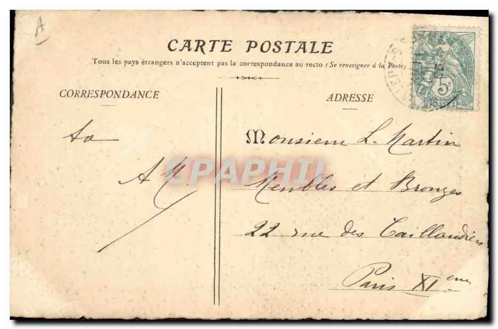 Saint-Valery-sur-Somme — Casas dos Pescadores — Richmond-Légerdou, editor n°11 - Verso