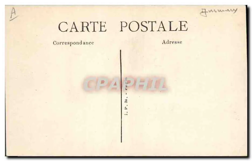 Paris - Jardin des Plantes — Pfau, der sein Gefieder ausbreitet — Serie 235 - Rückseite