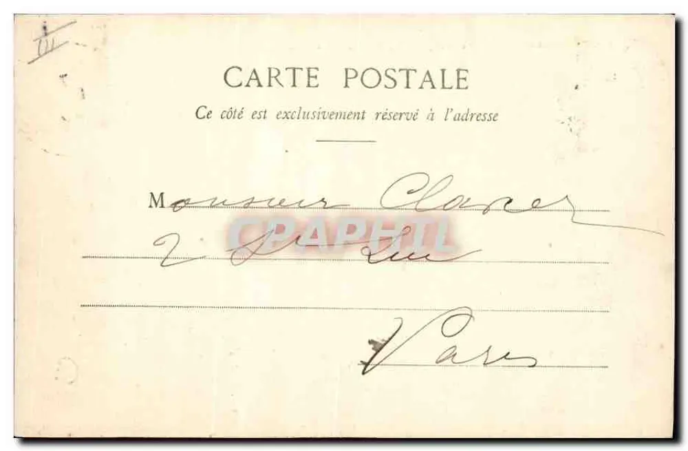 Zelte der Chasseurs Alpins in Fréjus (2.600 m Höhe) — Nr. 530 — Verlag C. R. C. - Rückseite