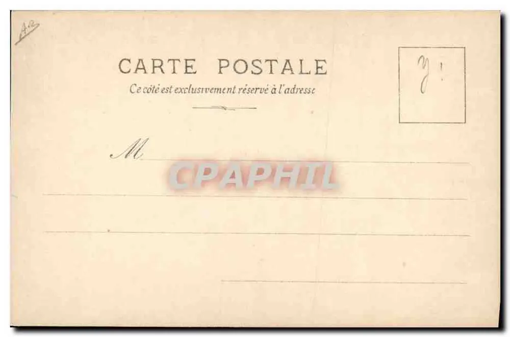 Cleïo oder Mérope — Portrait einer Frau in einem Gürtelkleid — Paris-Depot, Nr. 15 - Rückseite