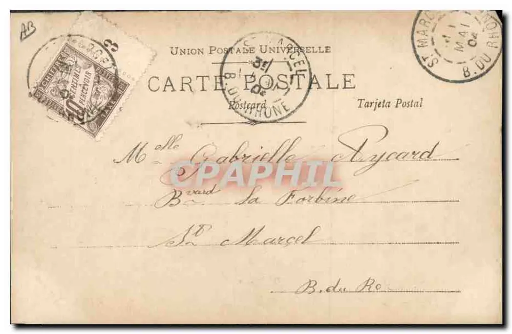 Cléo de Mérode — Danseuse en costume thaïlandais — éditée par Raoul Linger, Paris, n° 379/9 - Verso