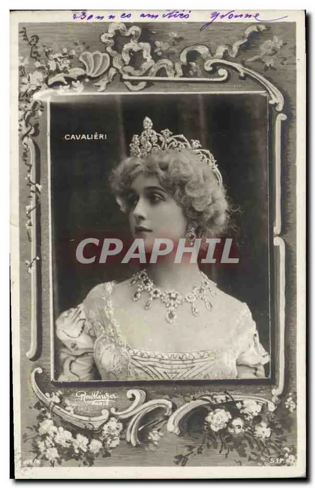 Madame Cavaliéri — Retrato da atriz — editada por Ravilinger - Frente