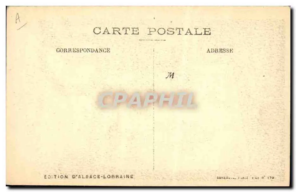 Weihnachten in Elsass — 1918 — Edition Elsass-Lothringen - Rückseite