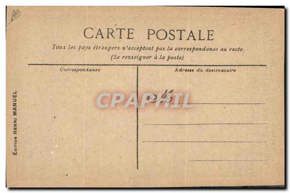 Legendenwettbewerb von Paris-Journal — 300.000 Franc in bar — Edition Henri Manuel - Rückseite
