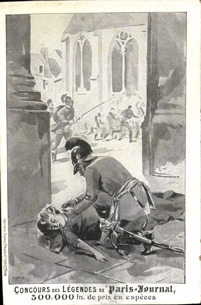 Wettbewerb der Paris-Journal-Legenden — 300.000 Francs in bar — Illustration von A. Leroy - Vorderseite