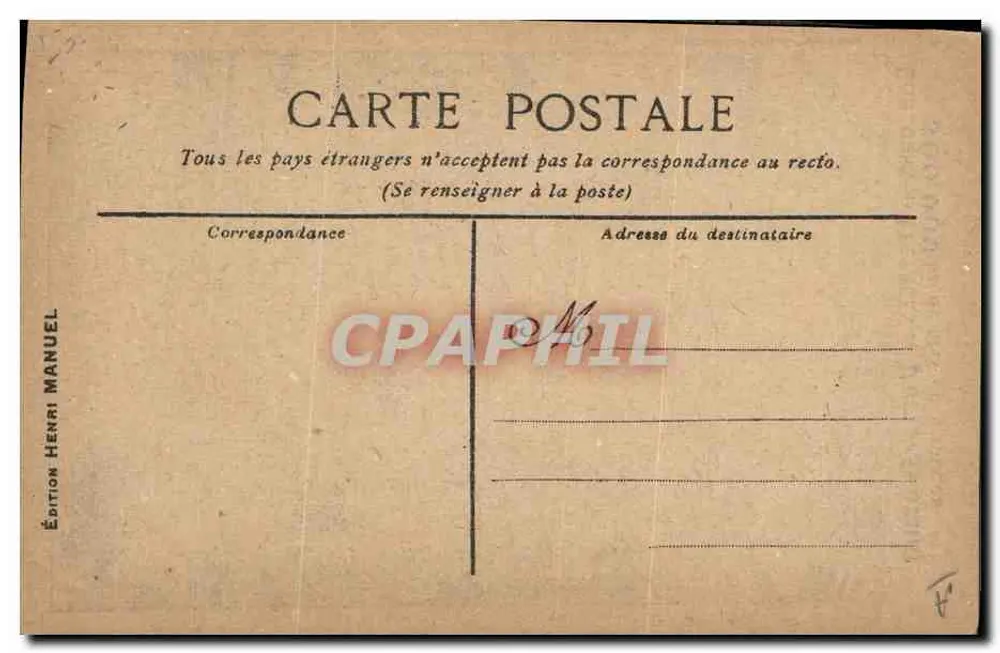 Paris-Journal-Legenden-Wettbewerb — 300.000 Franc in bar — Edition Henri Manuel - Rückseite