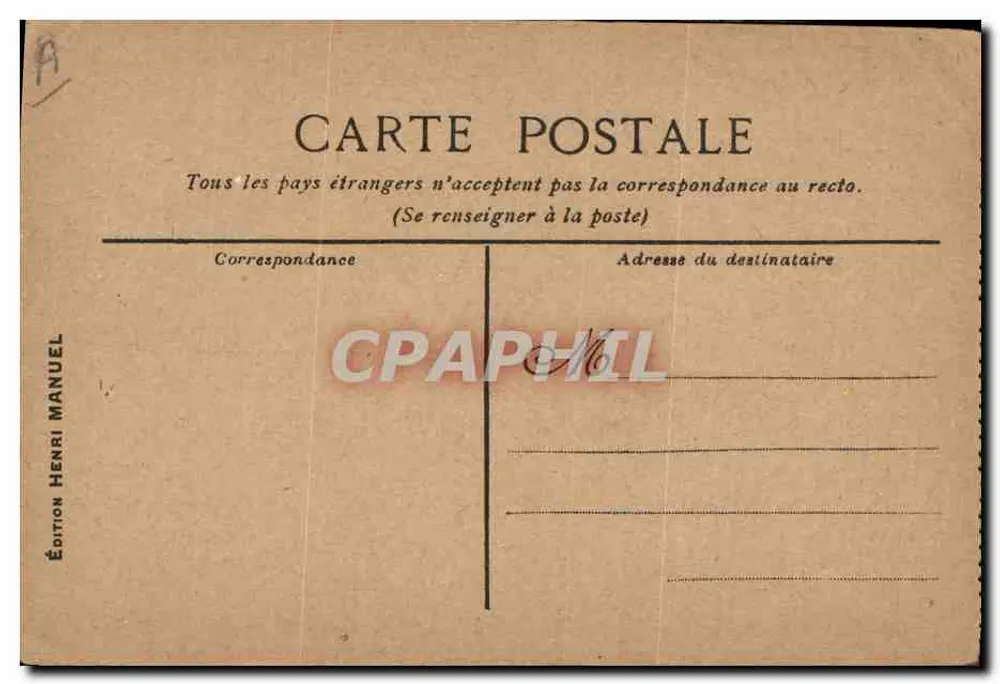 Wettbewerb der Paris-Journal-Legenden — Tanzszene — gedruckt von L'École Vassena & Cie, herausgegeben von Henri Manuel - Rückseite