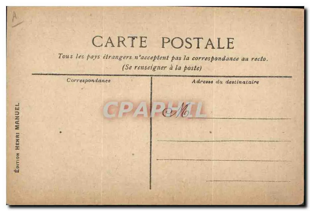 Wettbewerb der Paris-Journal-Legenden — 300.000 Francs in Bargeld — Edition Henri Manuel - Rückseite