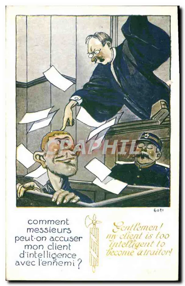 Thema: gerichtliche Karikatur — Verlag Sid's Humour Series, n° 601 - Vorderseite