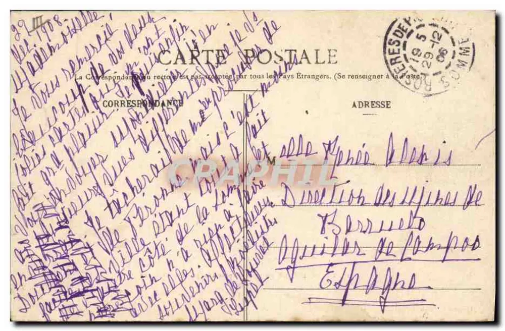 मॉंटडिडियर - 1740 में एक पुराने चित्र के अनुसार पैनोरमा दृश्य - पुस्तकालय एल. वैले, प्रकाशक - पीछे