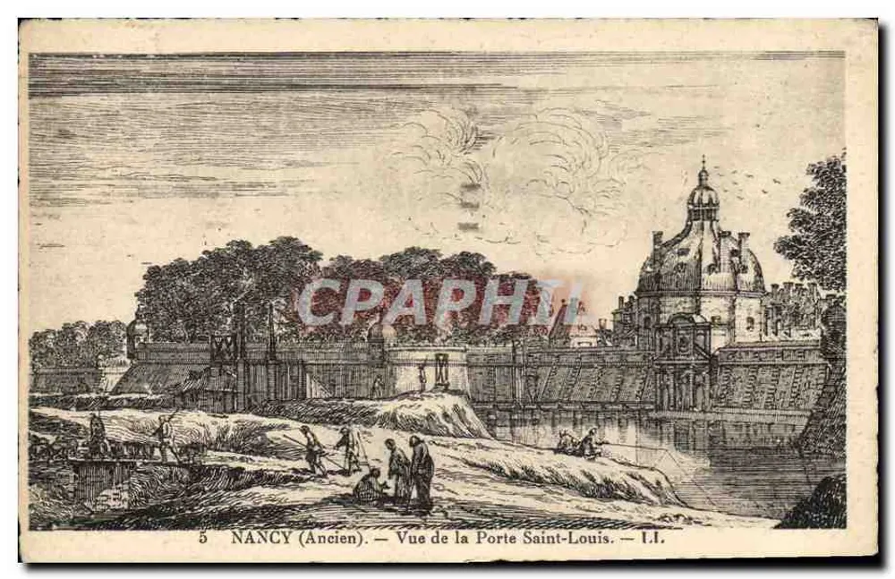 NANCY (Antico) — Vista della Porta Saint-Louis — I.I. - Recto