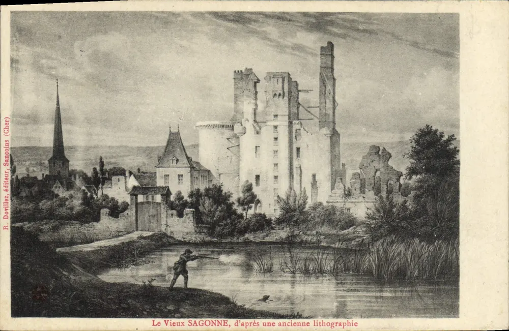 Das alte SAGONNE, nach einer alten Lithografie — R. Dorvilles, Verlag, Sancoins (Cher) - Vorderseite