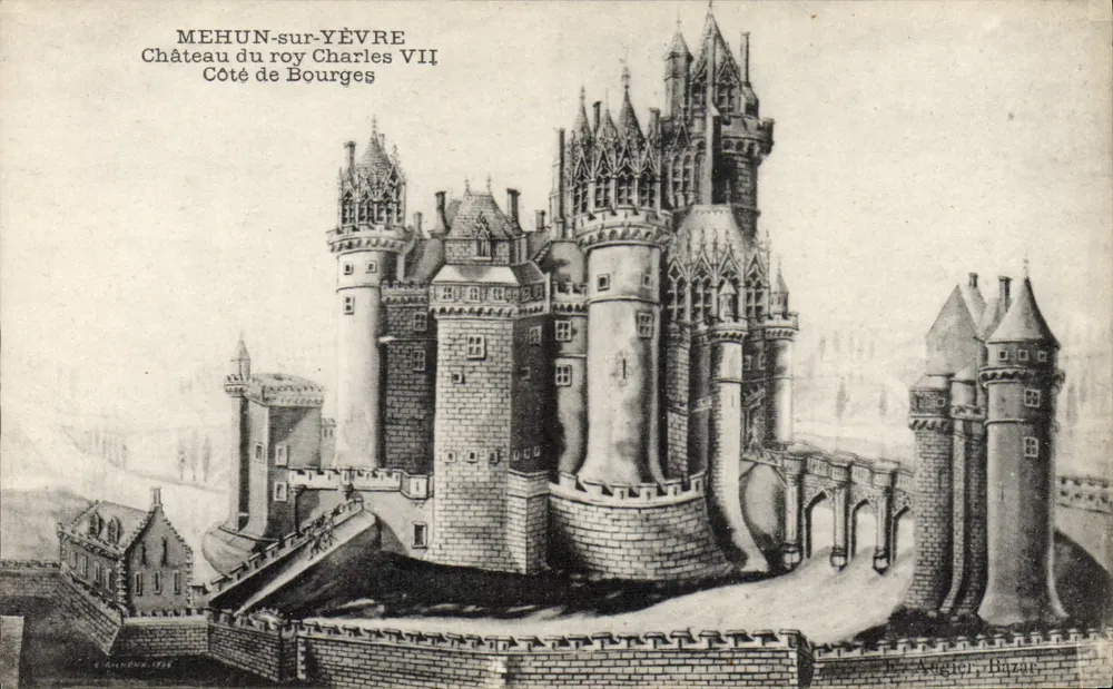 Mehun-sur-Yèvre — Schloss des Königs Karl VII — Verlag L. Angier, Bazur - Vorderseite