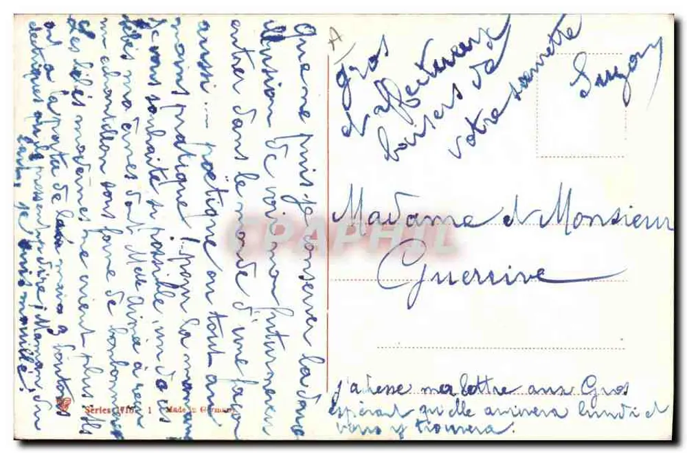 Cigana e bebê no chaminé — Ilustração — J. L. J. (J. L. J.) - Verso