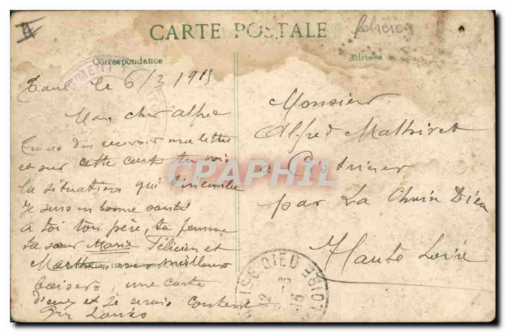 Unsere Alpen in der Feldzeit — alpine Soldaten unterwegs mit beladenen Pferden — Verlag E.P.D. Nr. 25me Serie 1914 - Rückseite