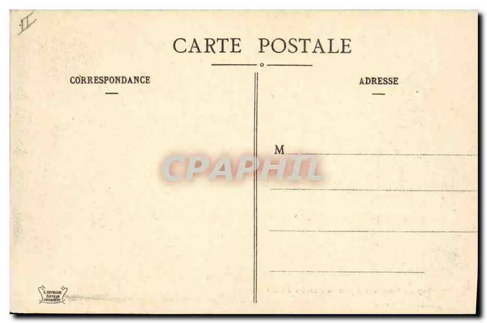 Alpine Jäger auf Wintermarsch — Nr. 1479 — Verleger L. LEOPAARD, Chambéry - Rückseite