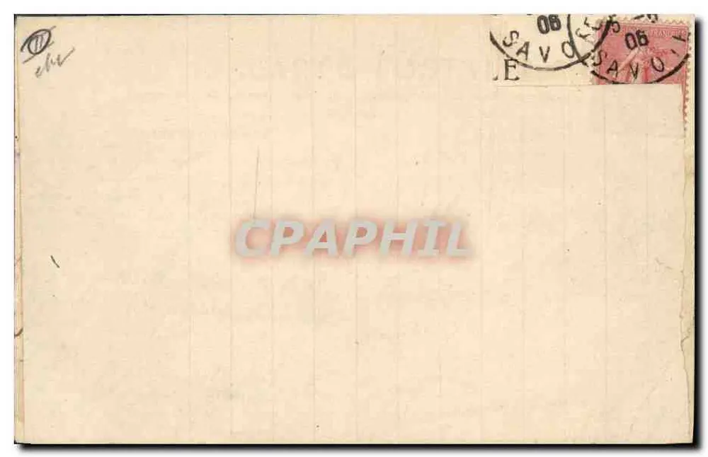 Chambéry — Kasernen Joppet. Alpenjäger — F. Gentil, Verlag, Chambéry, Nr. 114 - Rückseite